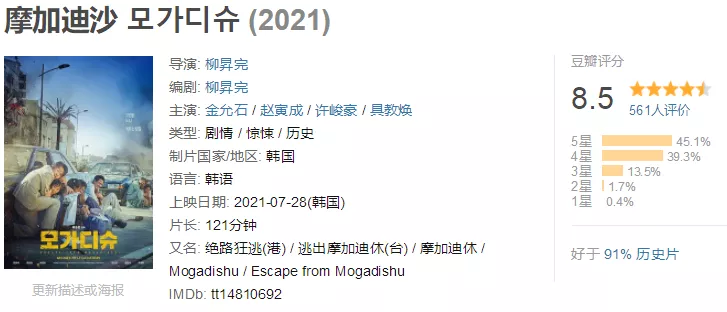 豆瓣高达8.5的最新猛片,这妥妥的就是年度十佳之一