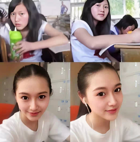 大学前VS大学后，见证“土肥圆”女生的华丽蜕变，整容也不过如此
