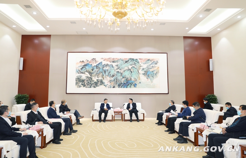 安康市委书记赵俊民、市长武文罡会见中国铁塔陕西省分公司党委书记、总经理向涛