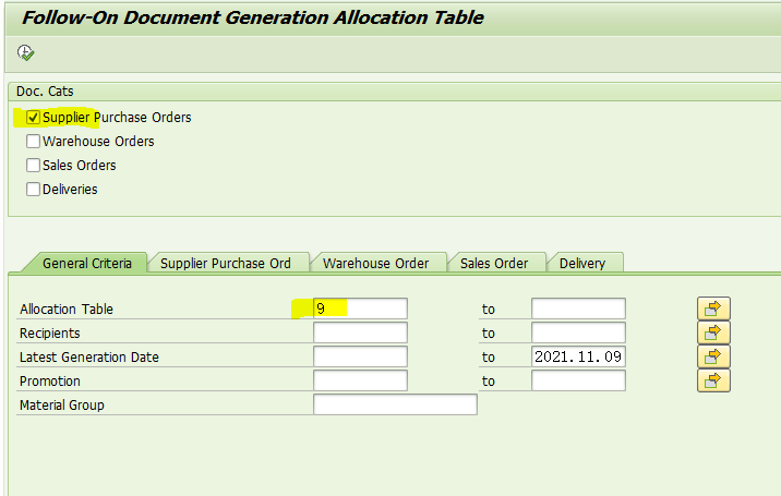 SAP RETAIL 為分配表觸發PO後將PO刪除，不能再次為它建立PO了