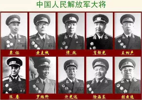 中国开国十大元帅是哪几人（开国十大元帅十大将军）