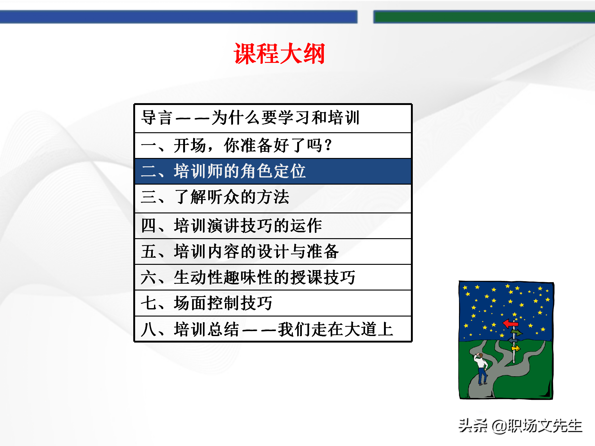 培训师的角色定位，93页TTT培训训练营课件，趣味性的授课技巧