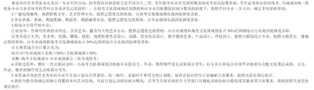 20所院校艺术专业录取原则盘点：这些院校对文化课要求最低