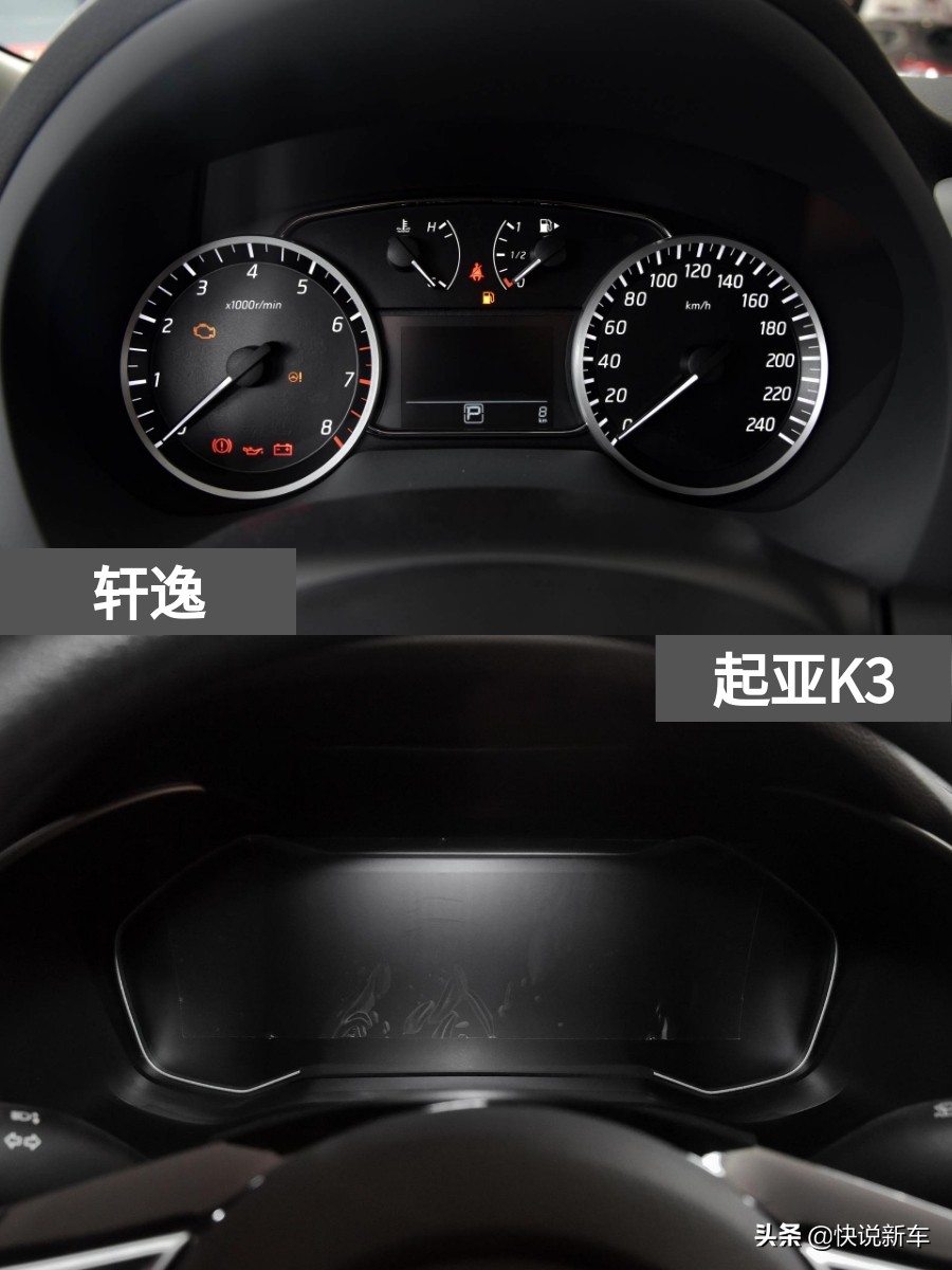 油耗低又耐用，高颜值空间大，合资家轿，轩逸 VS 起亚K3