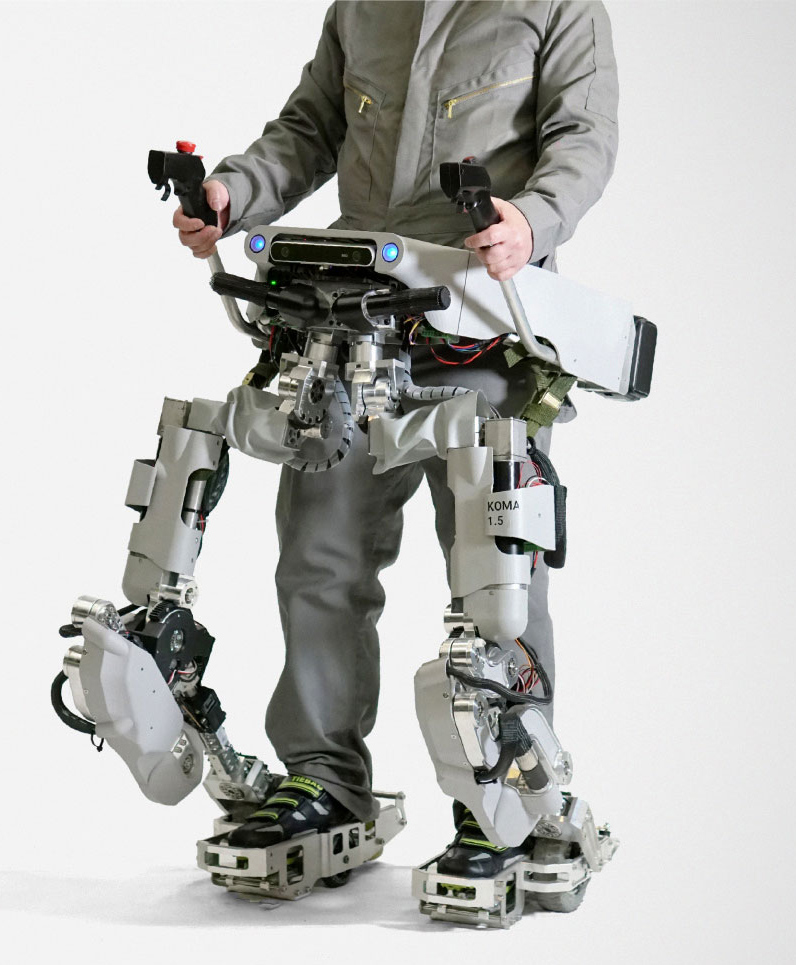帶輪子也可上樓梯的外骨骼輔助雙足行走機(jī)器人