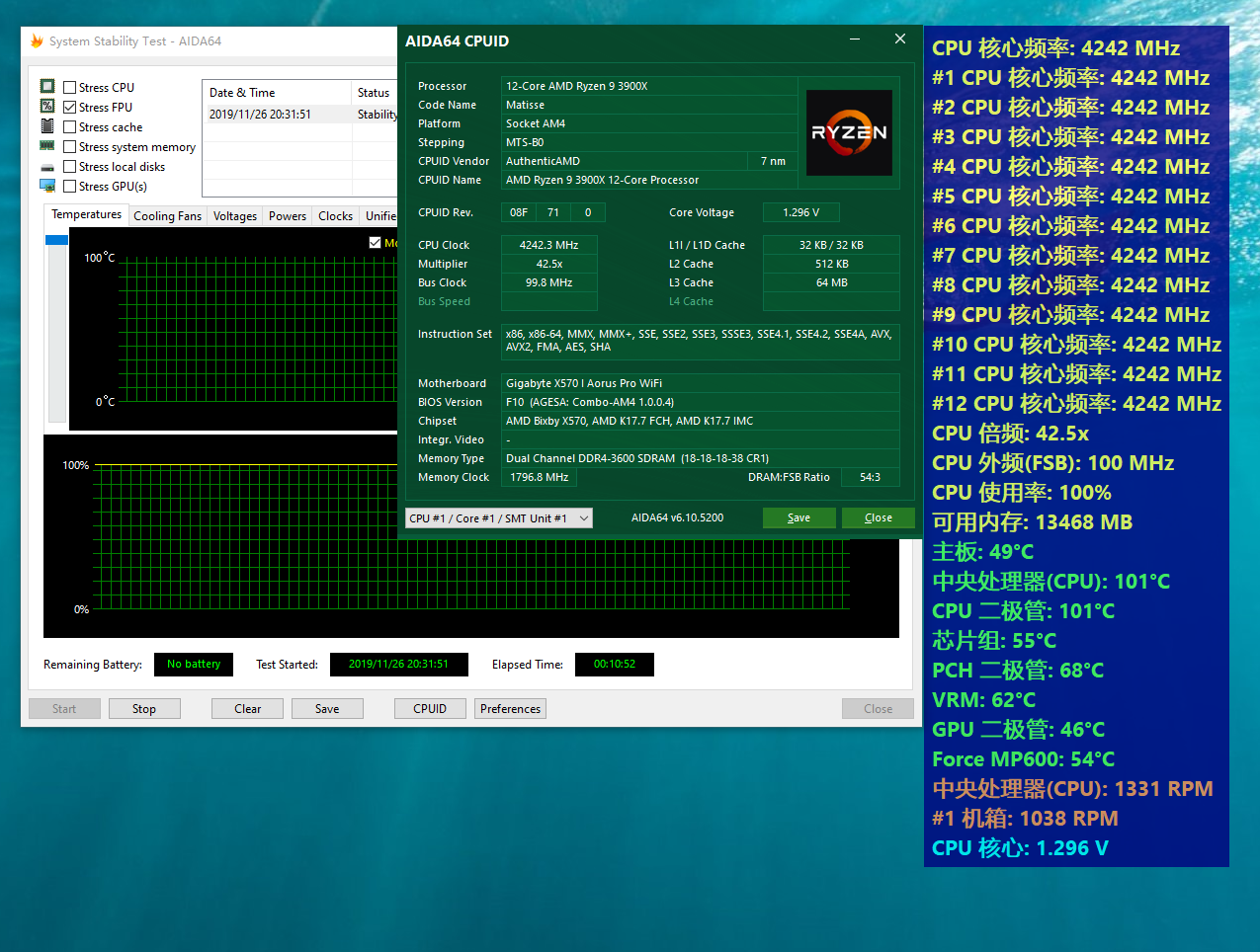 搭建R9 3900X ITX垂直风道机箱，12核PR渲染输出快，超频也无压力