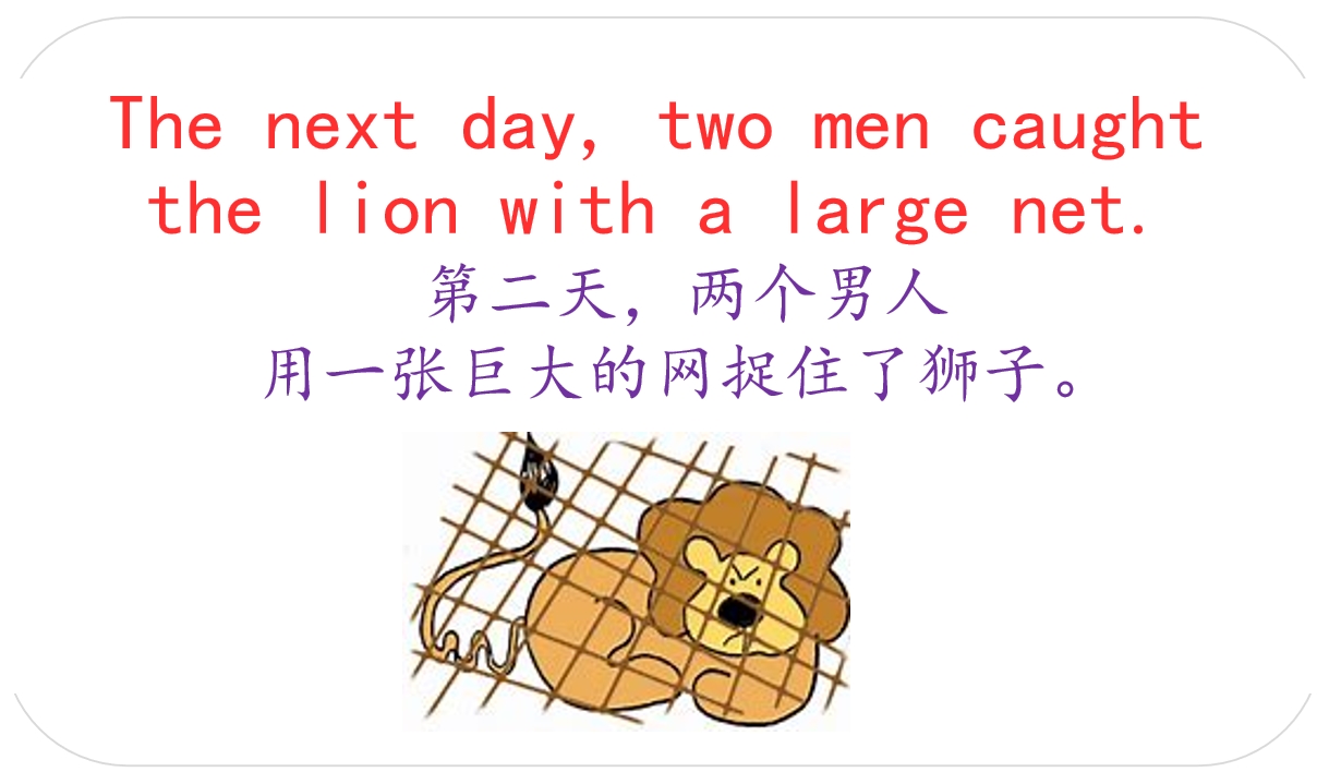 有趣的英语小故事，适合零基础入门：狮子和老鼠