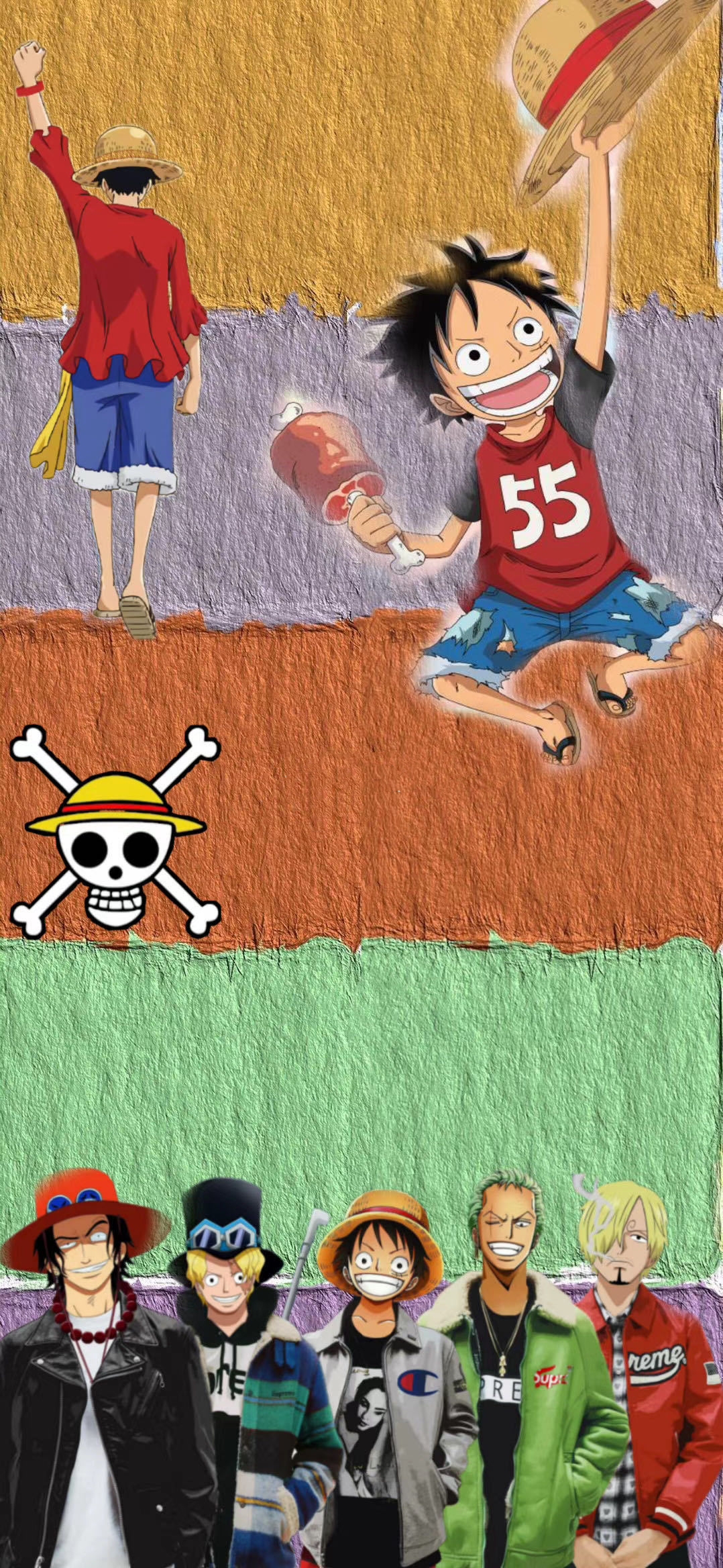手机主题壁纸14期- 海贼王>向往大海,梦想启航