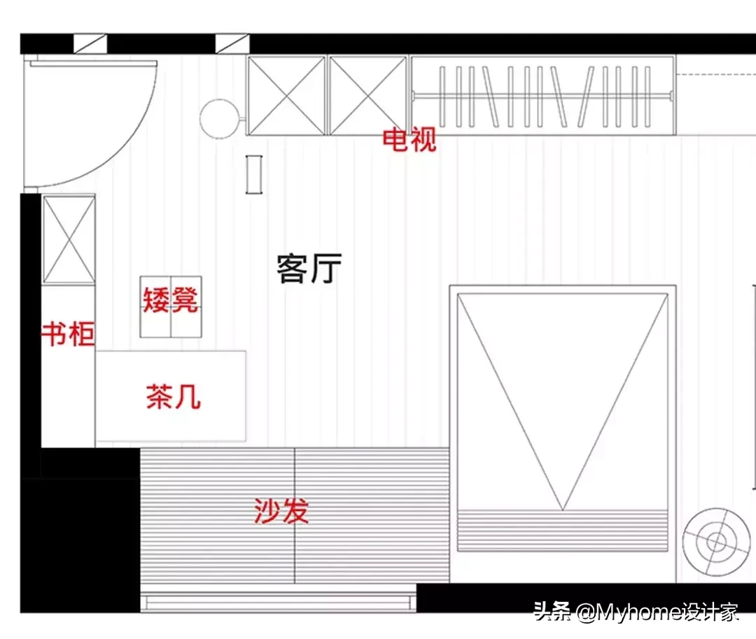 10㎡客厅的10种布局方案,客餐厅一体,小户型还大两倍
