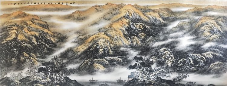 艺术来源于生活而高于生活,著名焦墨云雾山水画家林晓丽