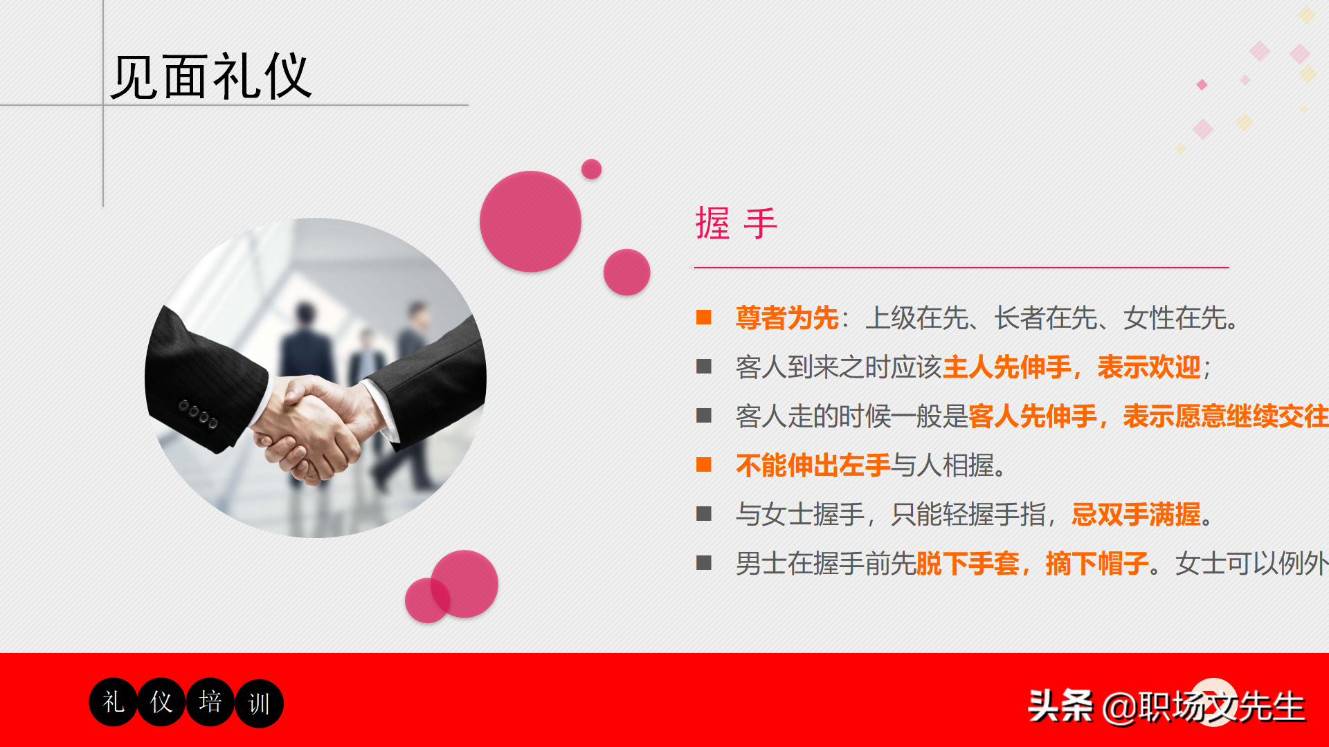 32页商务礼仪培训课件，适用于公司员工商务礼仪培训，含培训内容