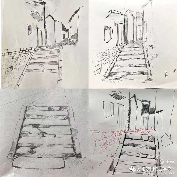 咸阳梦圆职业学校——学生绘画作品展