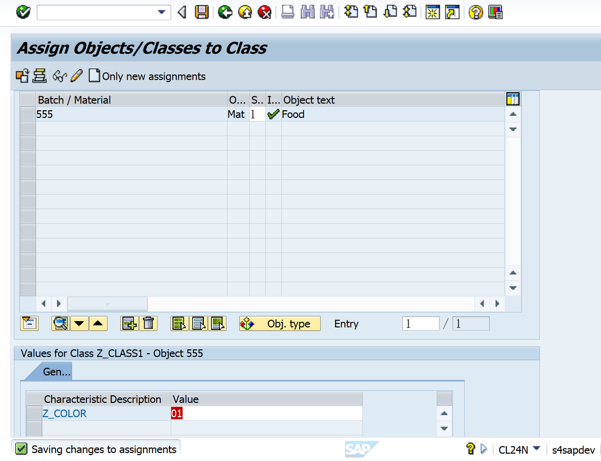 SAP RETAIL MM41 不能将Class分配给商品主数据