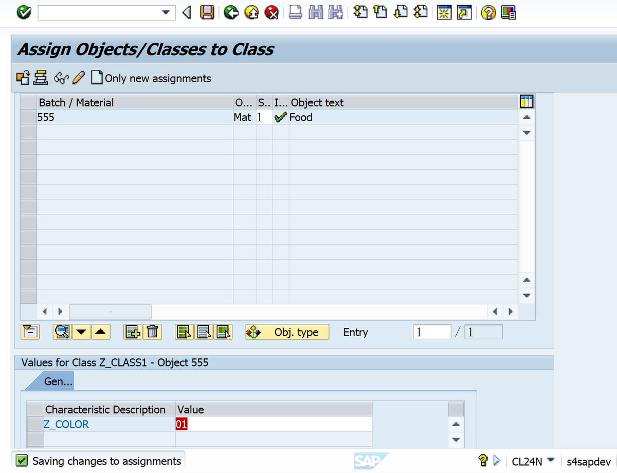 SAP RETAIL MM41 不能將Class分配給商品主資料