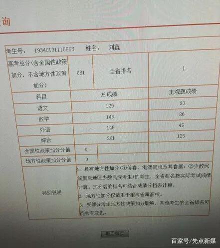 2019安徽各地高考状元成绩揭榜，这些考生成绩让人刮目相看