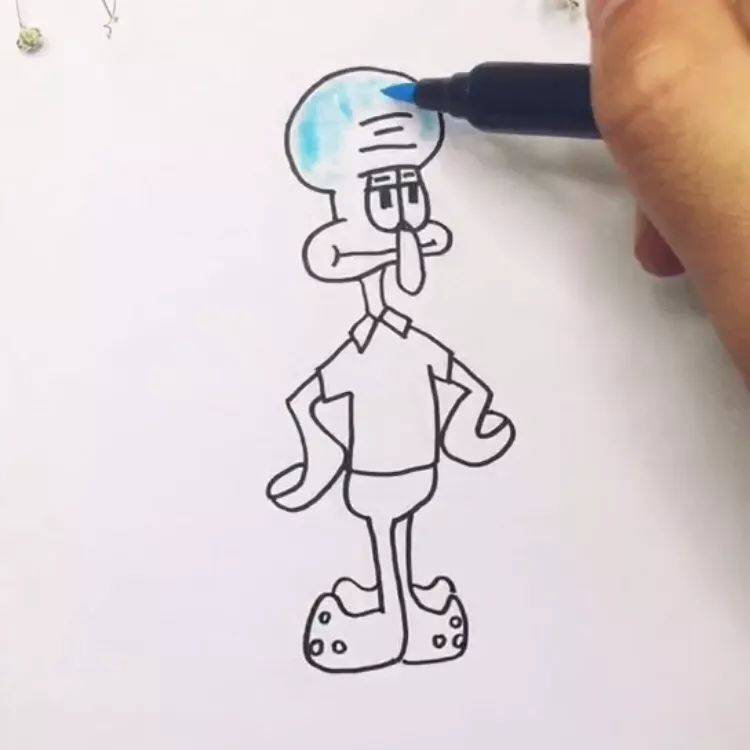 【一学就会】教你画，可爱的章鱼哥~