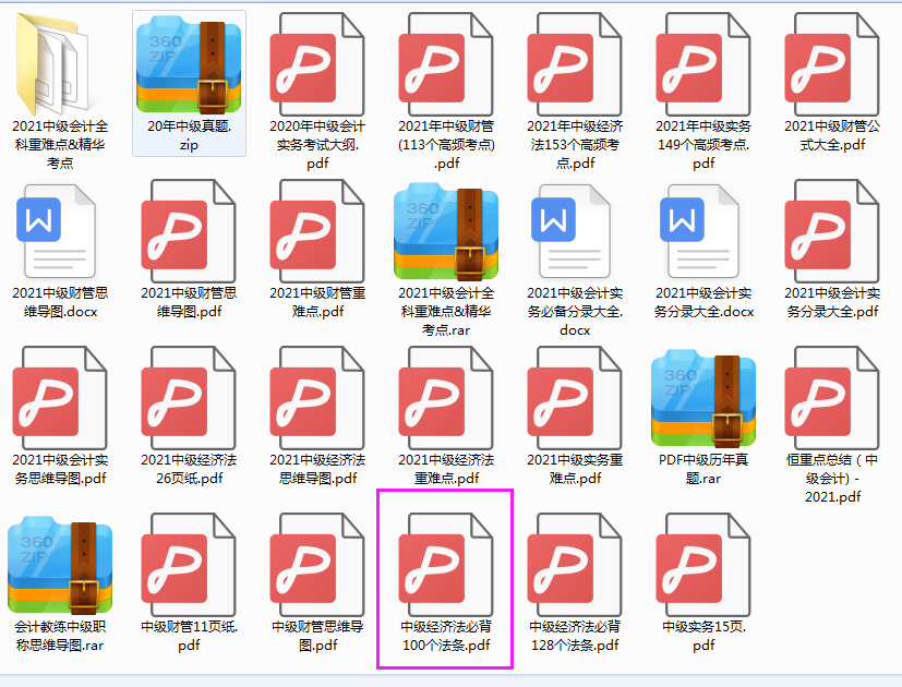 2021年中级考前急救包：会计实务必刷100个考点，附：押题密卷