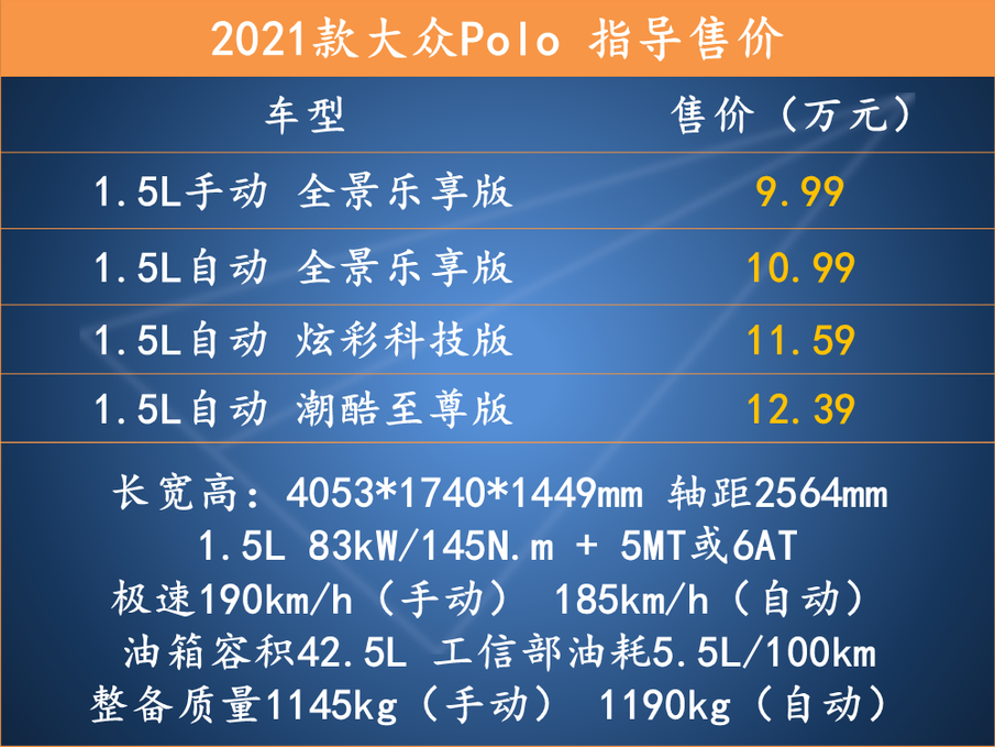 新款车标下带字母 配置升级 解析2021款大众polo