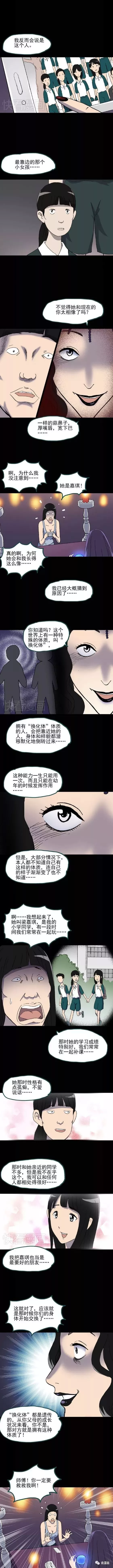 人性怪谈漫画《越长越丑的人》你身边有漂亮的女同学吗？