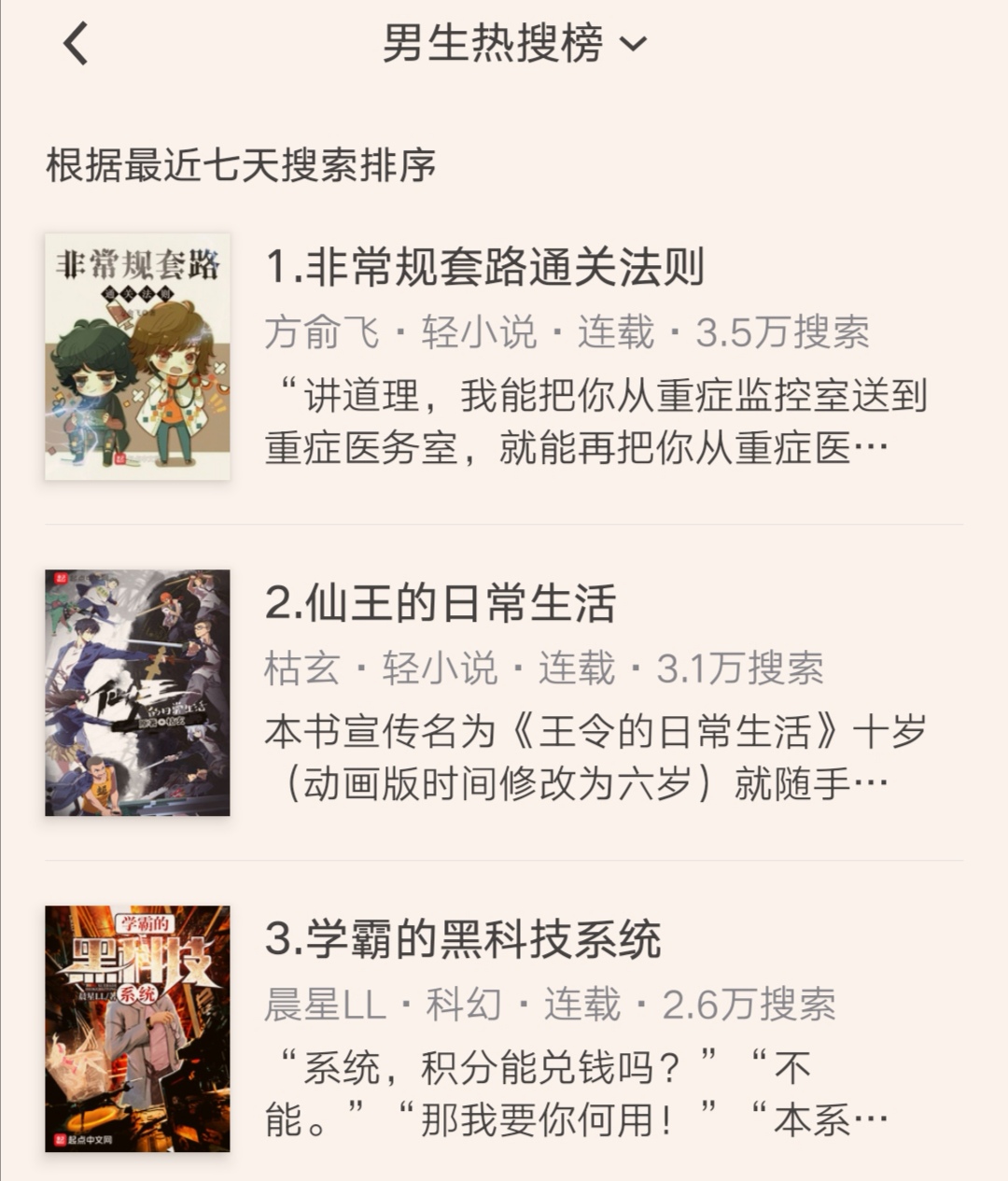 本期小说热搜榜爆冷，多部黑马作品逆袭登顶前十