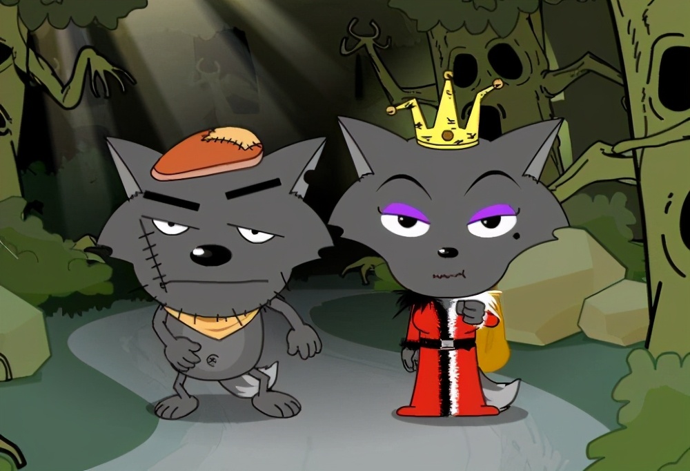 灰太狼和美羊羊的故事图片 _飞翔号