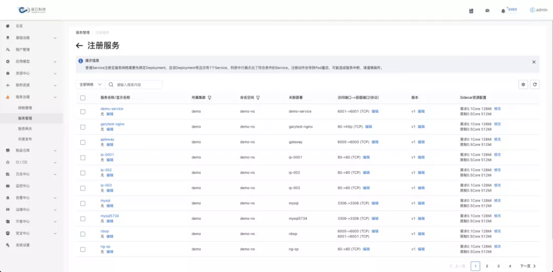 平台模块化,支持关键能力的插拔|谐云观云台推出最新版本v2.10.0