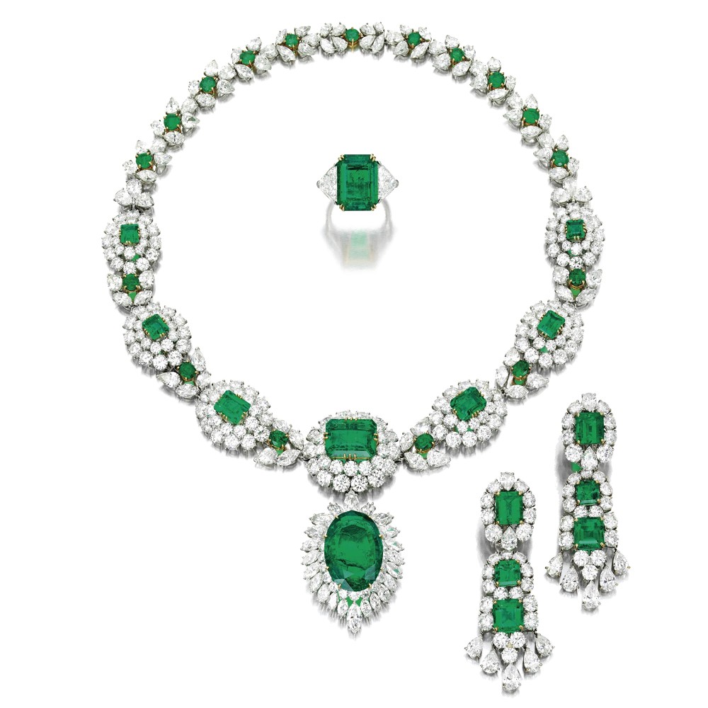 5款祖母绿珠宝，12.54到24.32ct，梵克雅宝奢华，海瑞温斯顿灵气