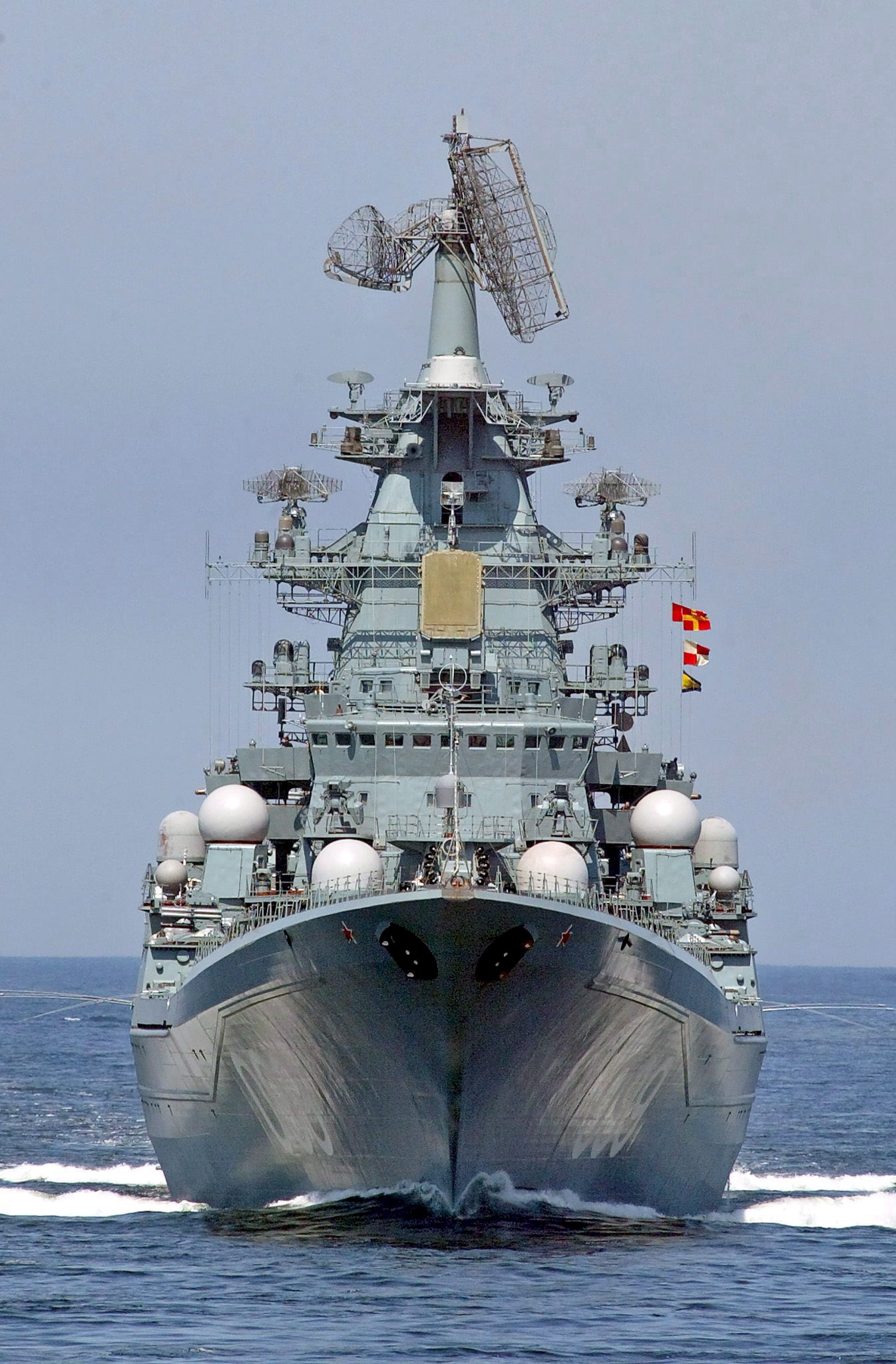 彼得大帝号目前仍然是俄罗斯海军最为重要的水面作战舰艇,其庞大的