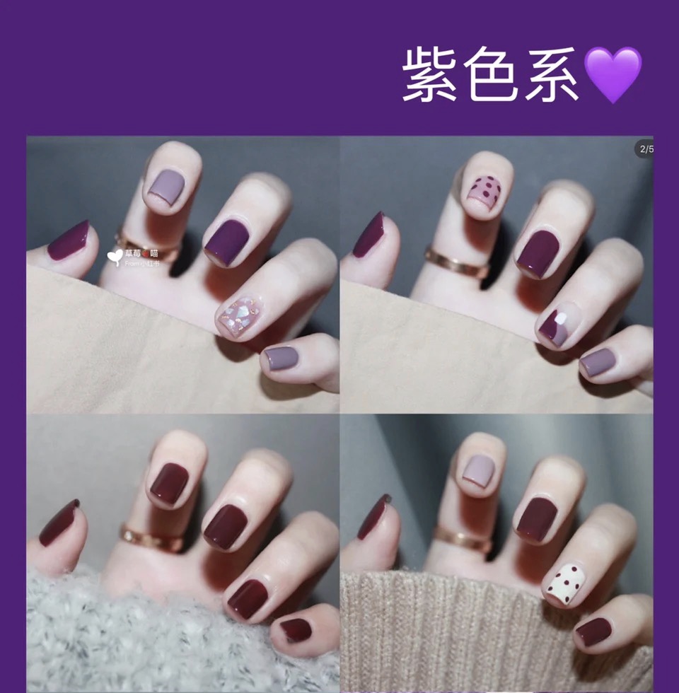 指甲颜色大全图片(21年超火美甲款式推荐)