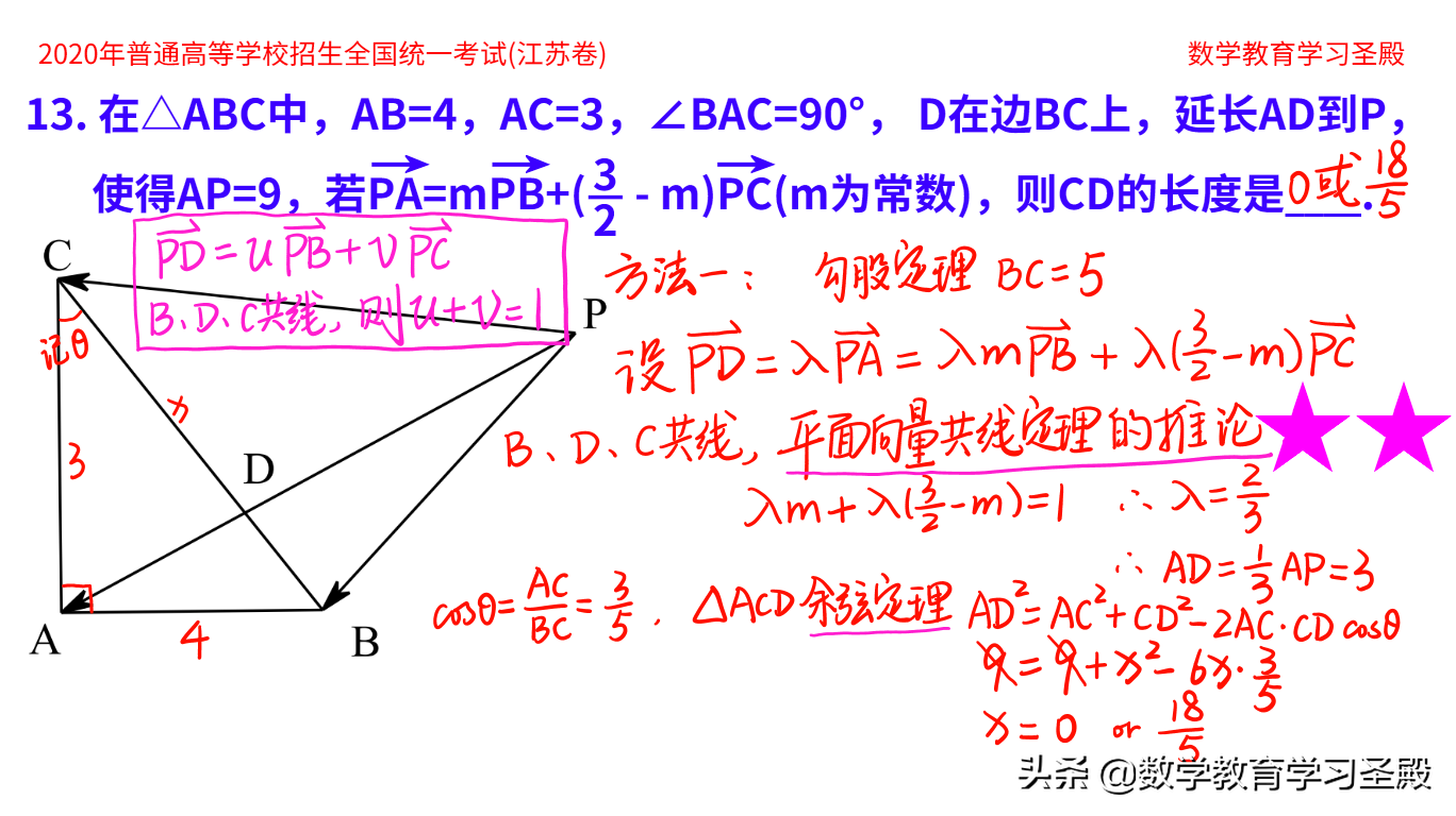 2020年高考数学江苏卷13题惹争议，不少同学冤枉丢5分？3种好方法