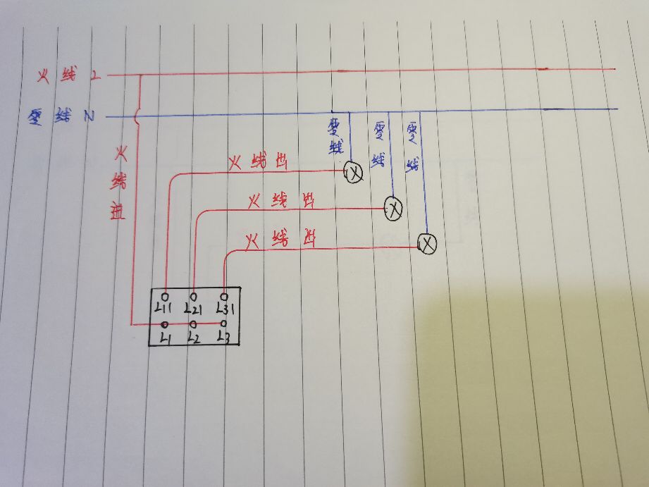 家用开关插座接线图，需要的拿走