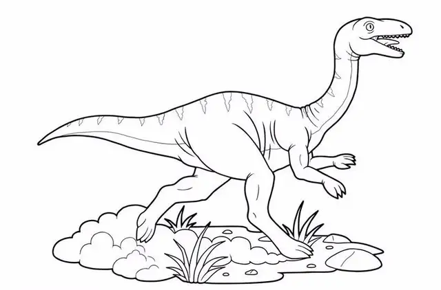 教你常见9种恐龙画法,简单易学,适合小朋友临摹学习的绘画素材