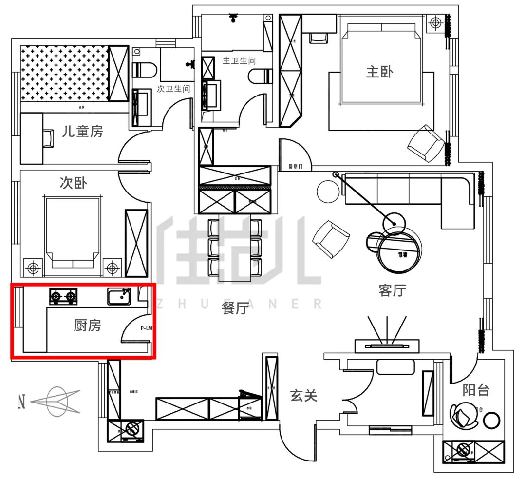 【親子宅設計精選】豪擲百萬裝潢130㎡，客廳竟只用來打王者？