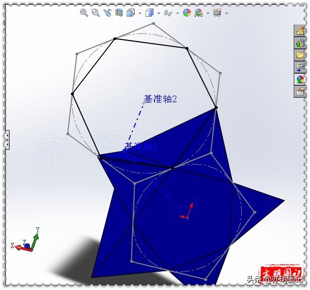 亦明图记：SolidWorks绘制五星足球，使用放样+移动复制完成
