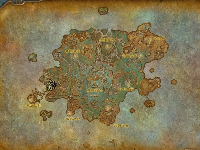 《魔兽世界》9.0炽蓝仙野地图坐骑收藏指南