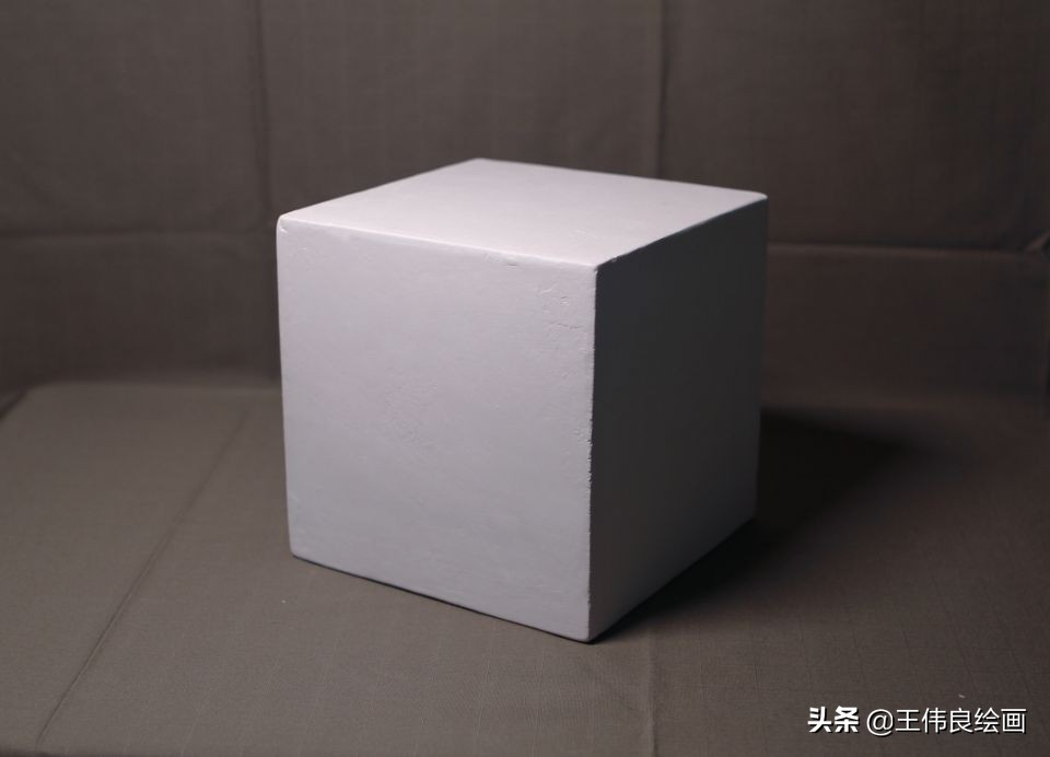 正方体素描初学步骤图新手画正方体美术素描教程