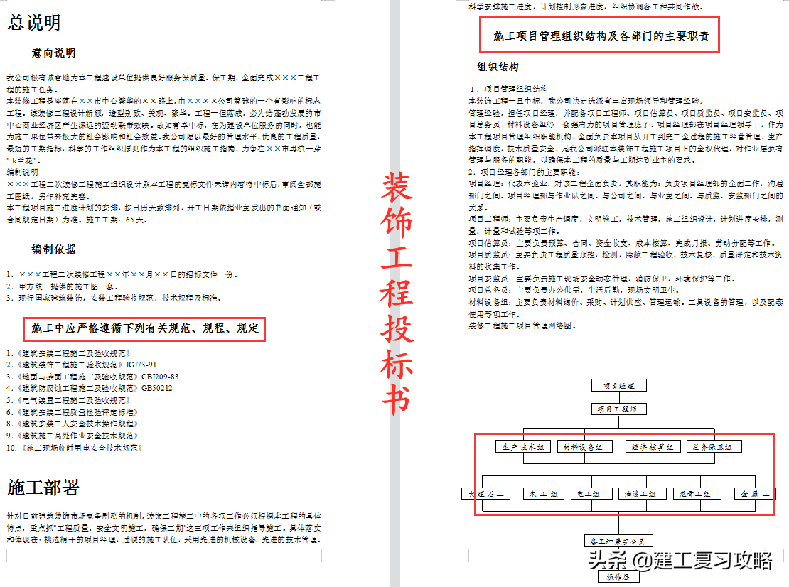 装饰装修有难度？50套装饰装修施工组织设计汇总，附大量真实案例