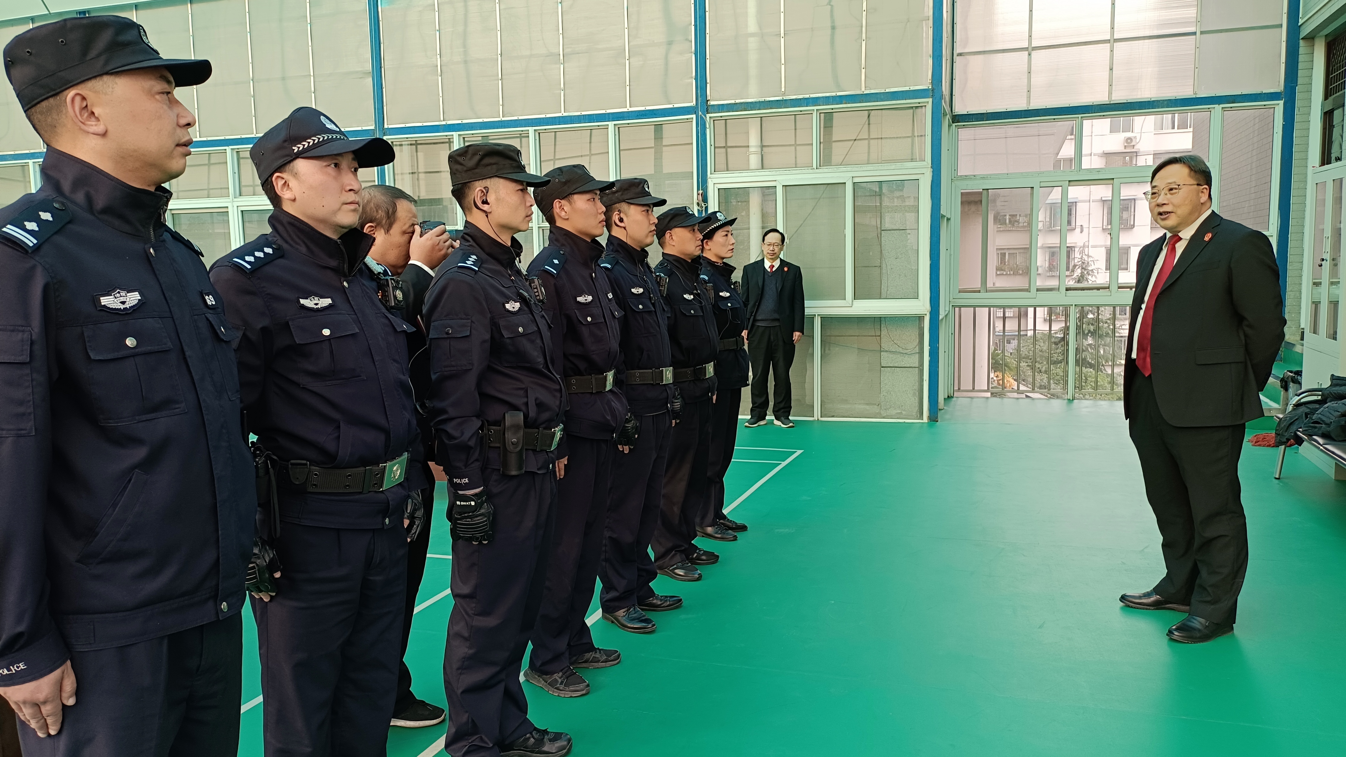 略阳法院司法警察大队圆满完成实战化训练考核