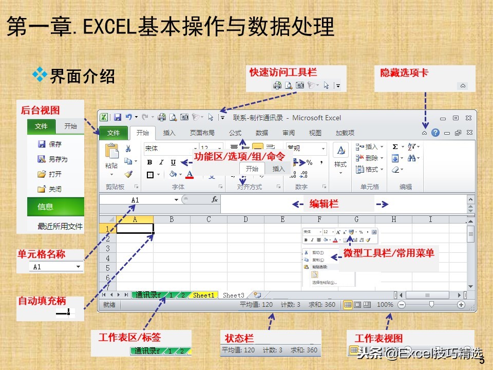 94页《Excel高效办公》新人培训PPT，图文并茂，适合小白入门