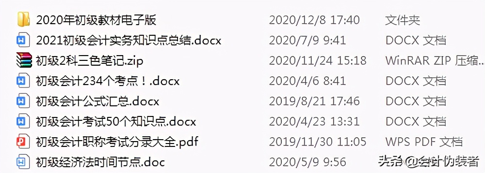 2021年初级会计备考必背知识点，我都整理好了，建议打印学习