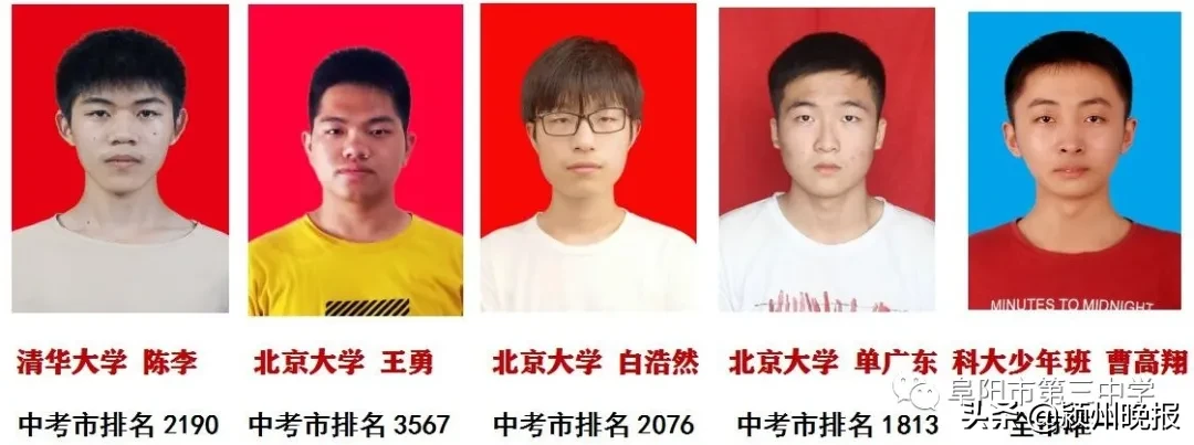 阜阳31人被清华北大录取,秘诀曝光!涉阜阳一中、太和中学、太和一中、临泉一中、阜阳三中、界首一中等