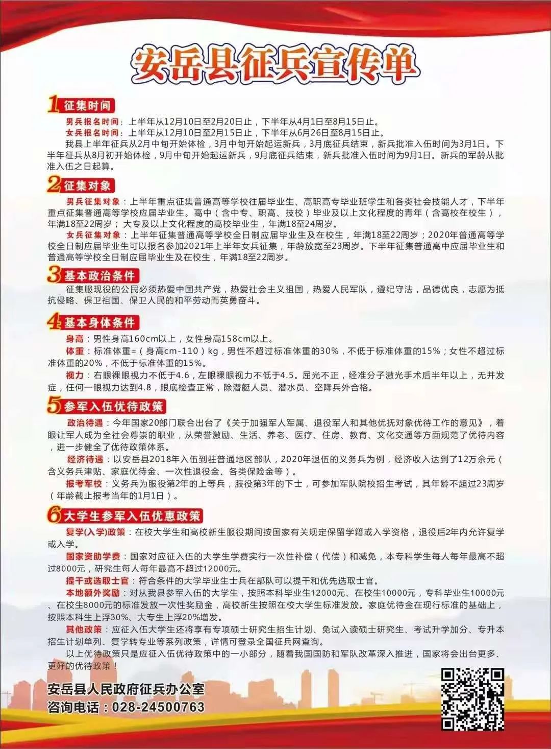 2021年下半年征兵报名开始啦！报名条件、入伍政策都在这里