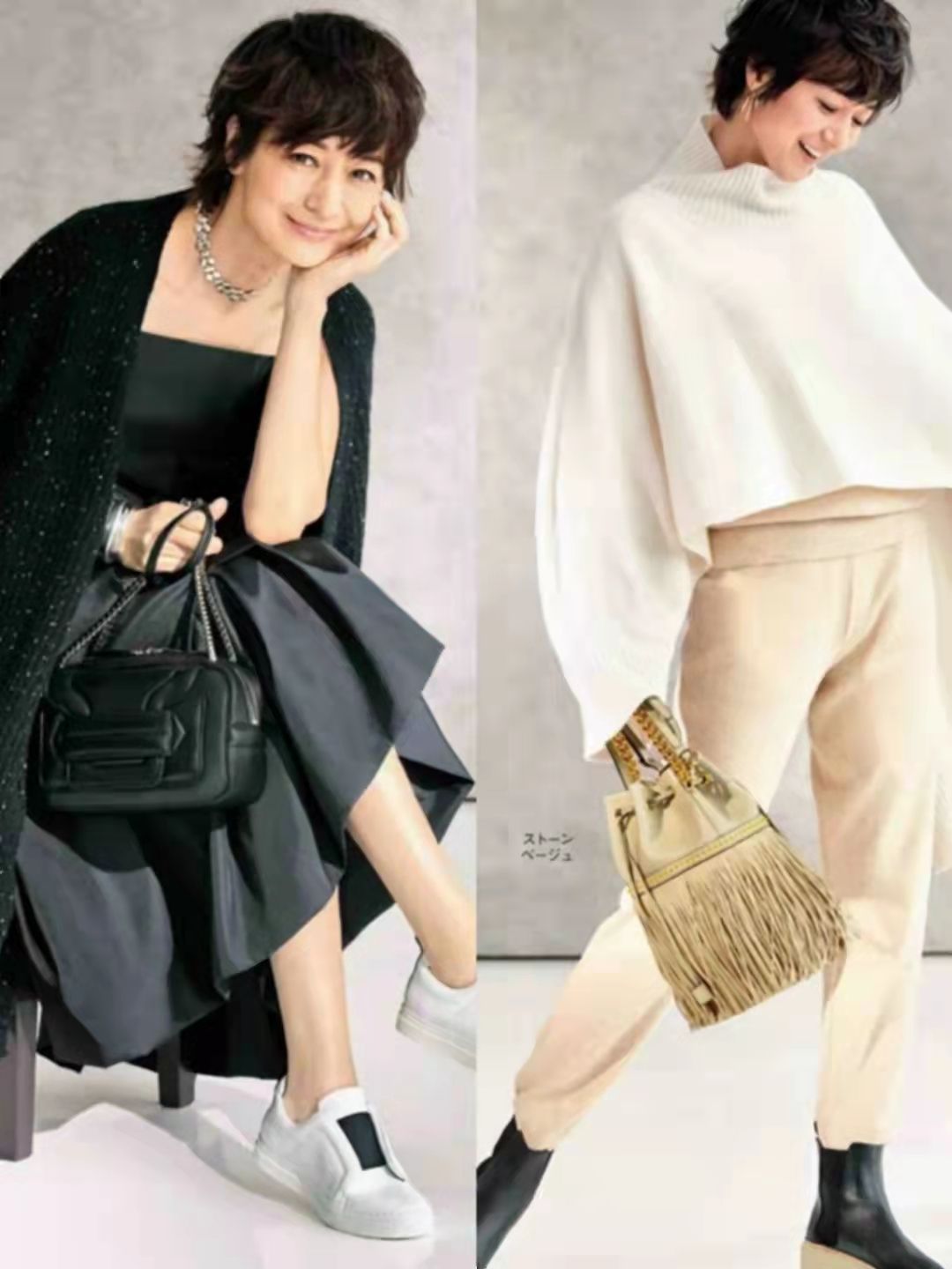 秋季穿衣流行“露腰不露腿”，日系熟女亲自示范，优雅到骨子里
