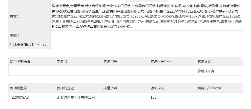 纯电续航里程或超700公里，新款比亚迪唐EV申报信息曝光