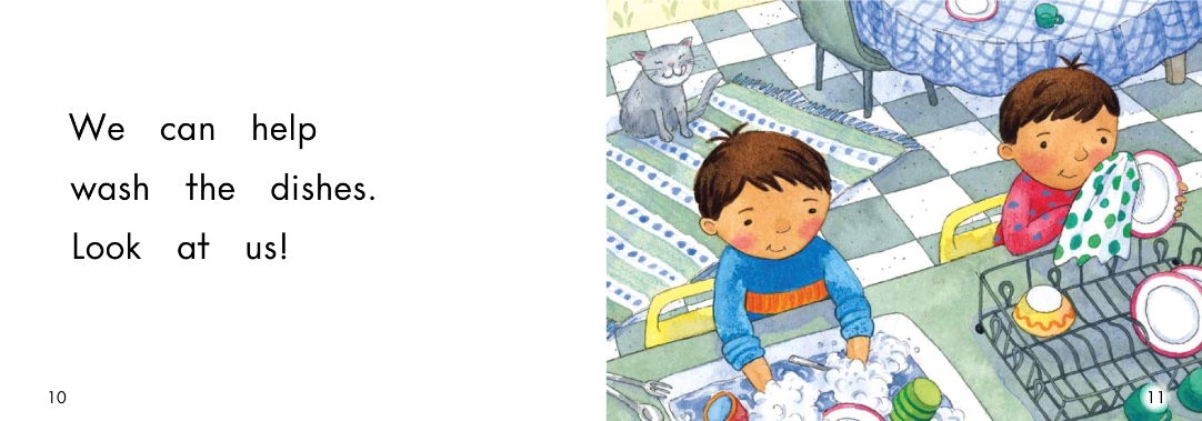 幼儿启蒙有声绘本阅读：《Helping》一群贪吃的孩子