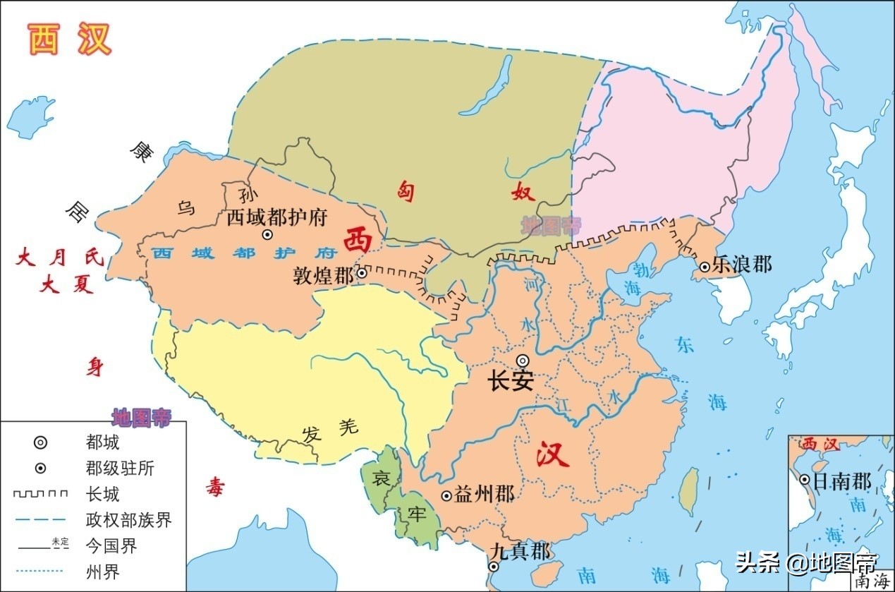 22张地图快速看汉朝历史（西汉和东汉）