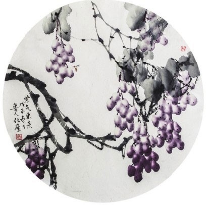 零基础学国画：简单几步教你画出生动葡萄