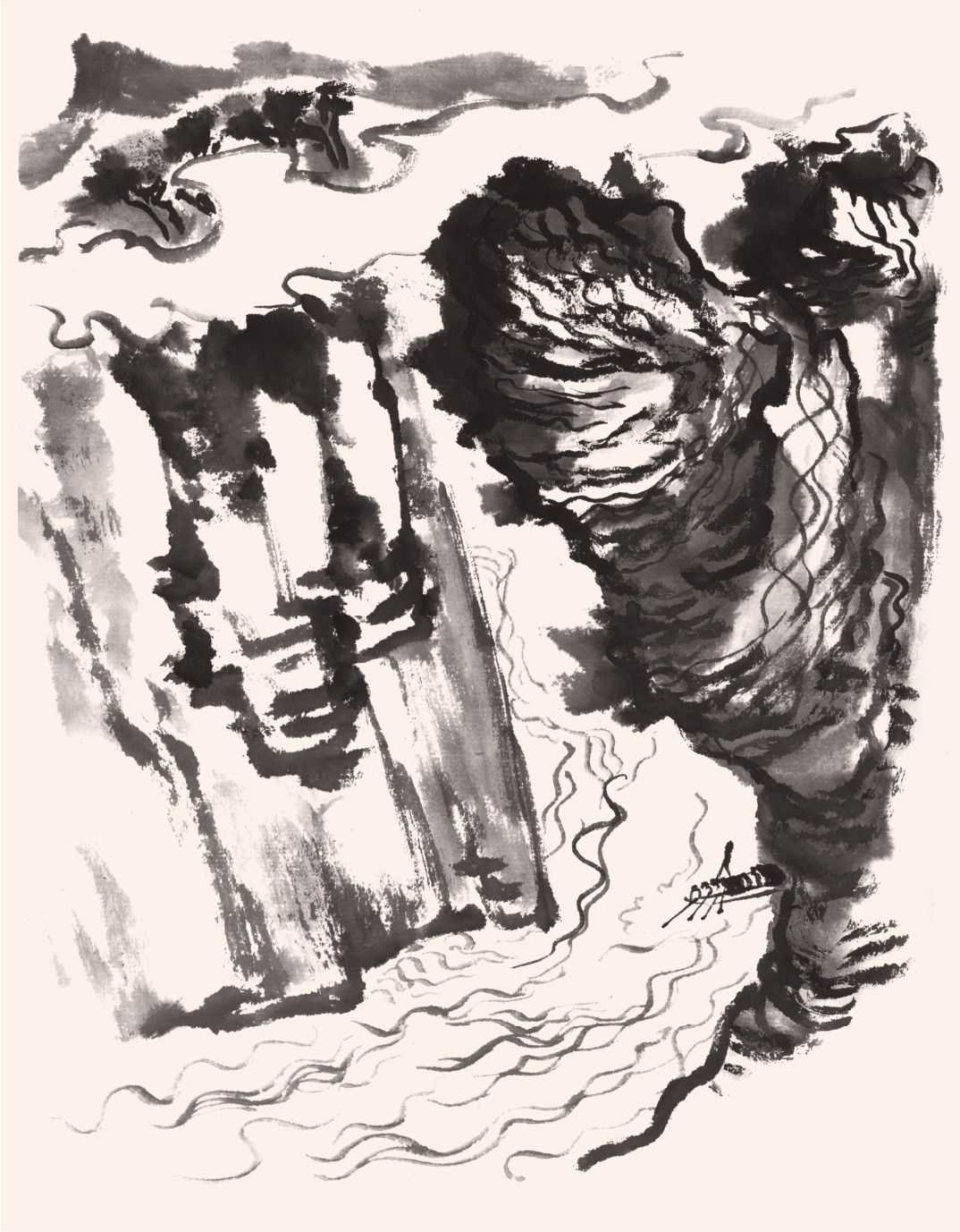 国画不会画云？老艺术家教你三种云的画法，学会几分钟一副画！