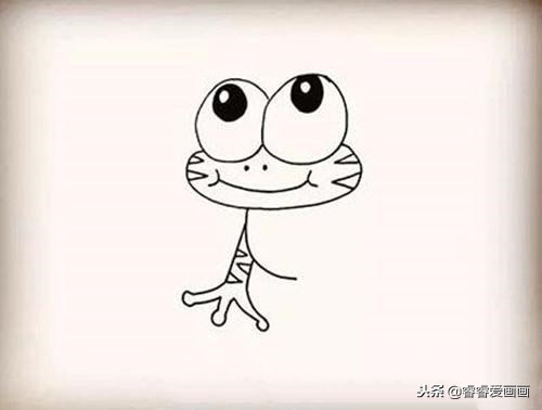 动物简笔画-青蛙的简笔画画法教程，值得收藏学习！
