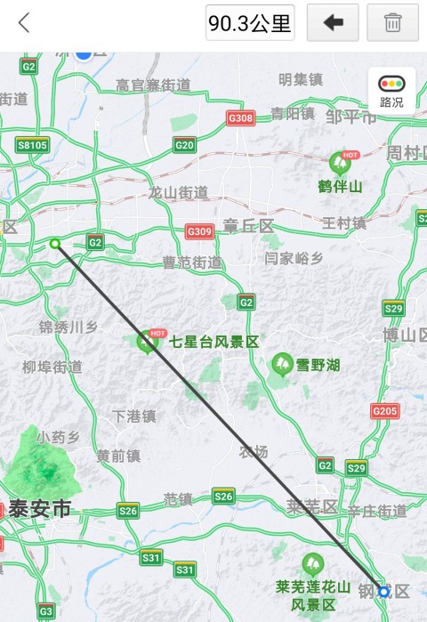 济南到潍坊多少公里（济南到各区县城区的距离）